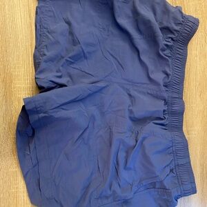 Columbia Blue Athletic Shorts Lightweight Elastic Waist